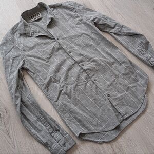 Zara gray Checkered Men's Shirt